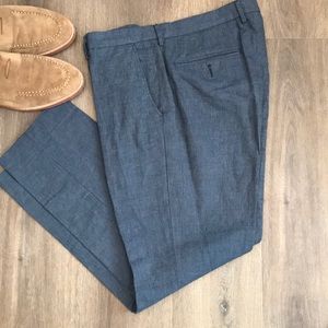 J. Crew Bowery Pants 33x32 51% linen